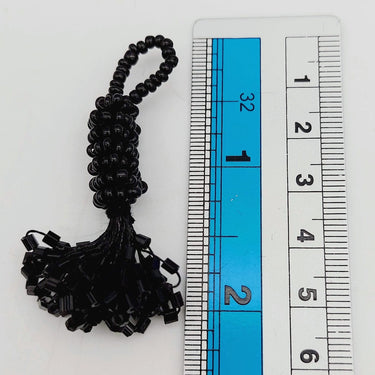 Black Bead Tassels Latkan, Indian Latkans, Sewing Latkans